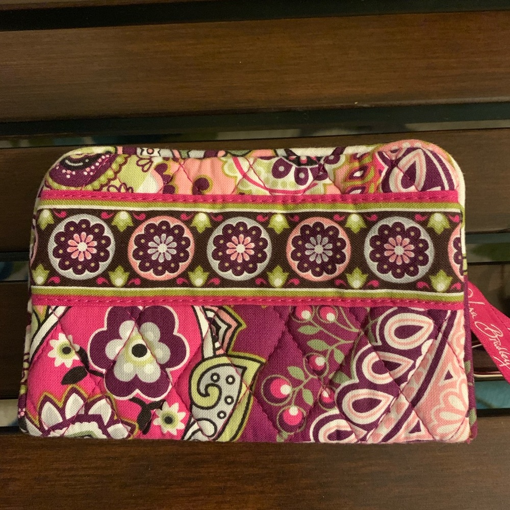 Vera Bradley Morgan Bag-Very Berry Paisley Print with Wallet and Change Purse - Picture 9 of 16